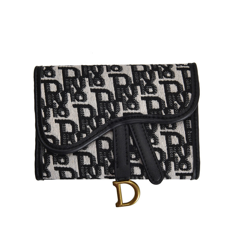 Women's Fashion Cloth Upper Short Long Folding Ladies Wallets