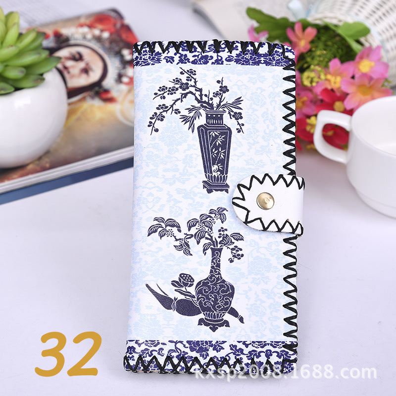 Upgraded Handmade Composite Leather Cabinet Ethnic Ladies Wallets