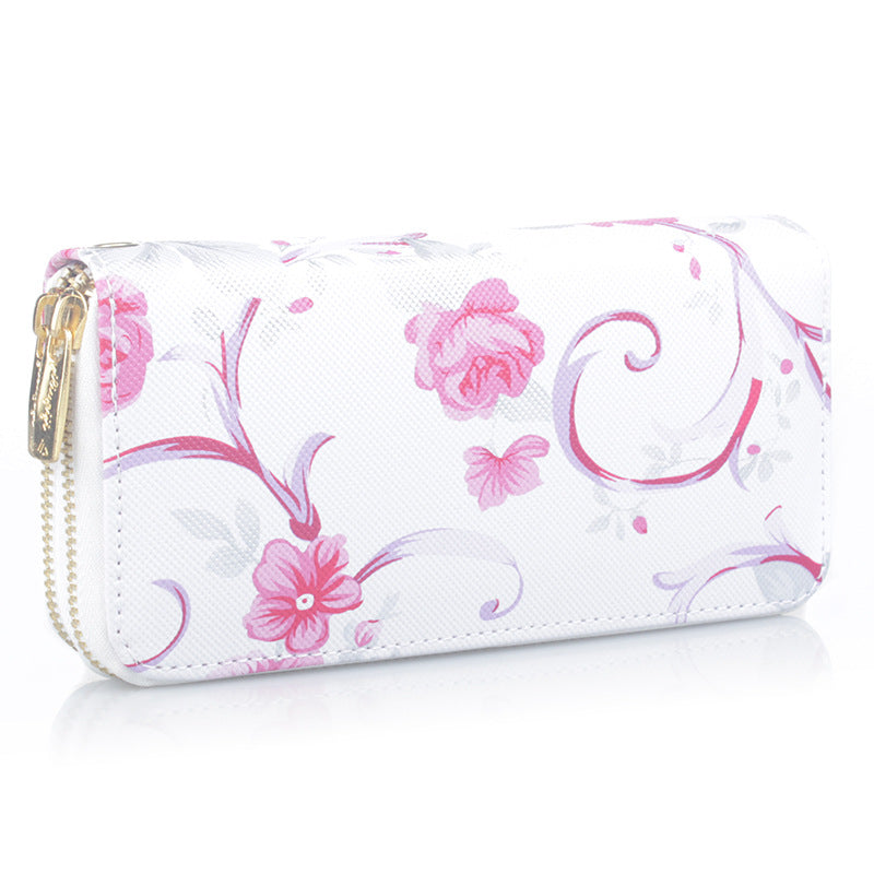 Women's Slouchy Clutch Long Rose Fashion Ladies Wallets