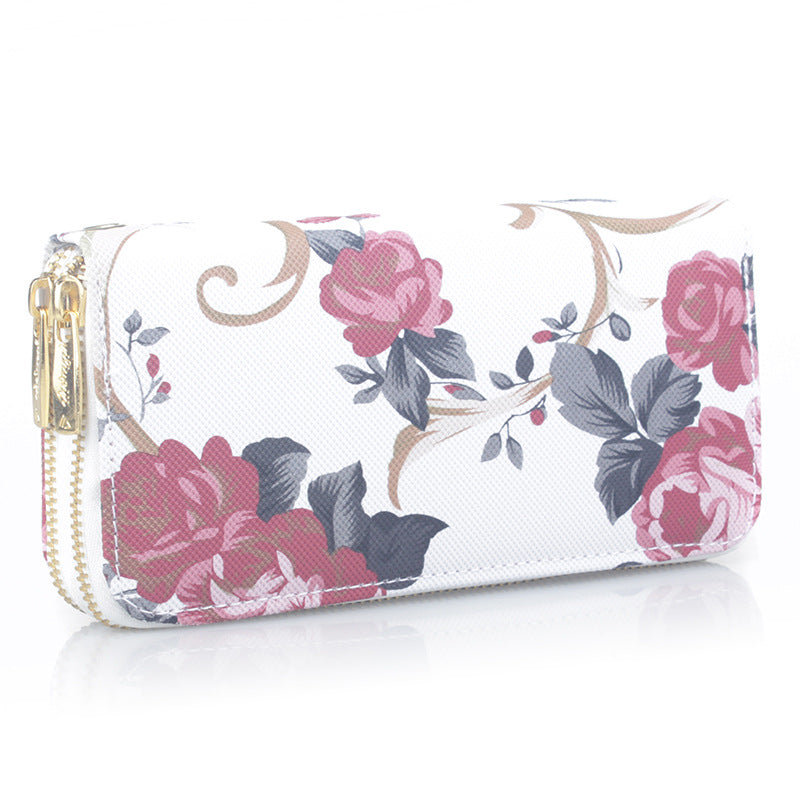 Women's Slouchy Clutch Long Rose Fashion Ladies Wallets