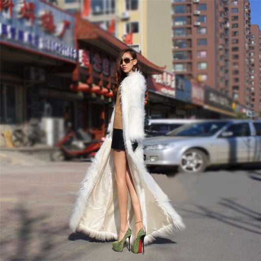 Women's Fox Fur Super Long Luxury Domineering Coats