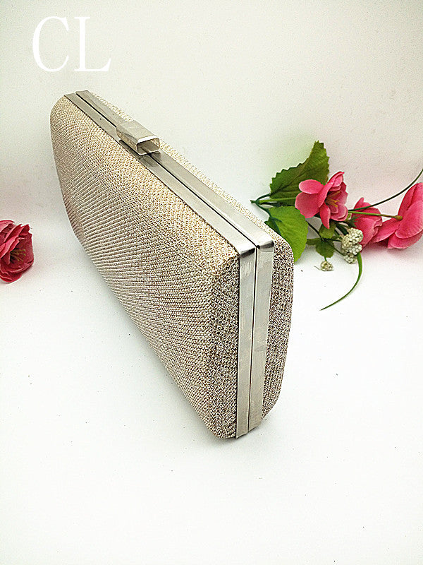Women's Dazzling Dinner Party Clutch Chain Box Evening Bags