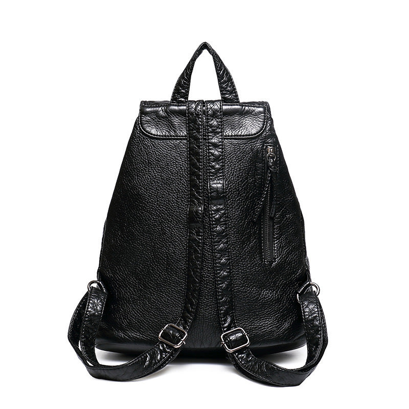 Women's Woven Korean Style Trendy Rivet Fashionable Backpacks