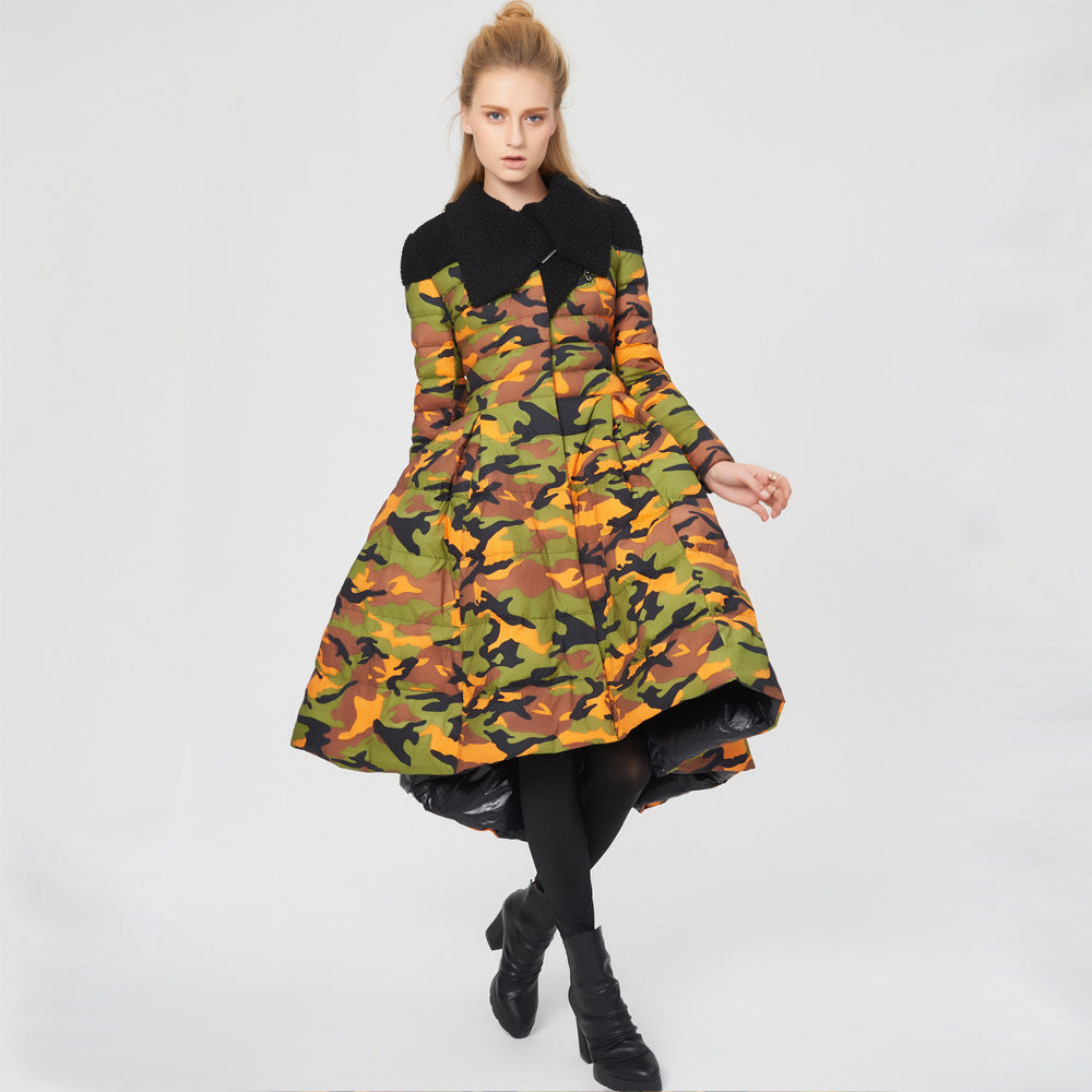 Women's Creative Design Large Camouflage Fashion Temperament Jackets