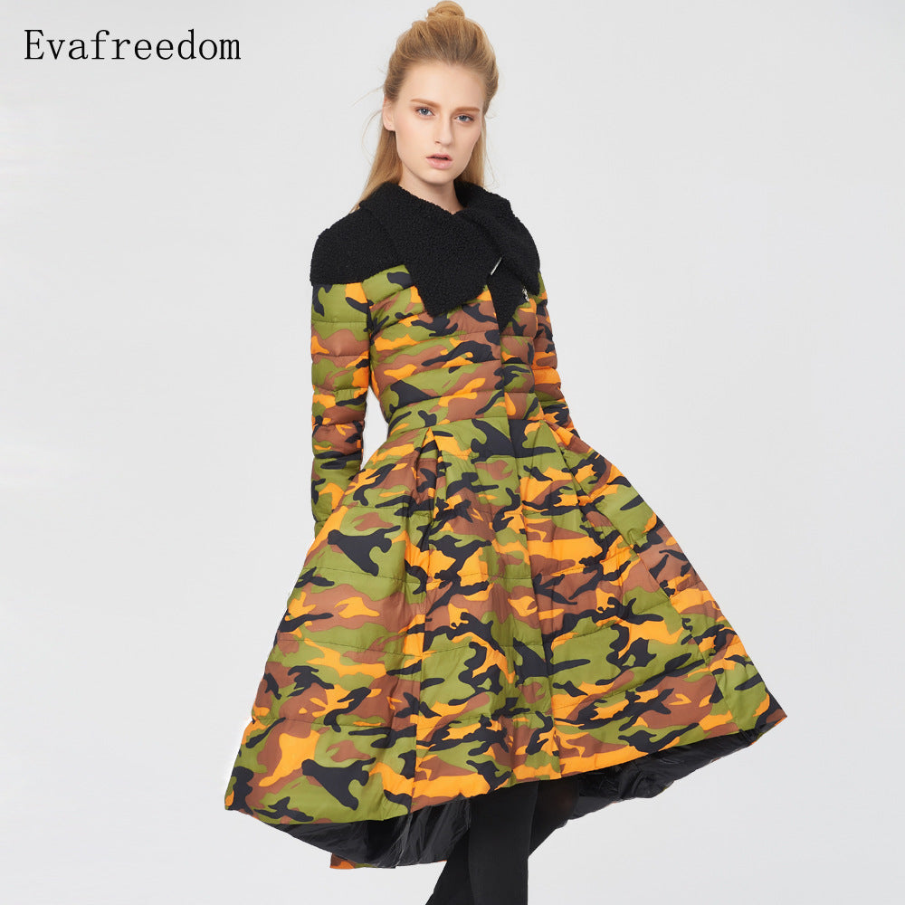 Women's Creative Design Large Camouflage Fashion Temperament Jackets