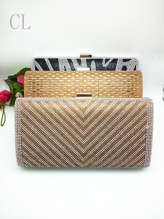 Fashion Bridesmaid Clutch Full Diamond Dinner Evening Bags