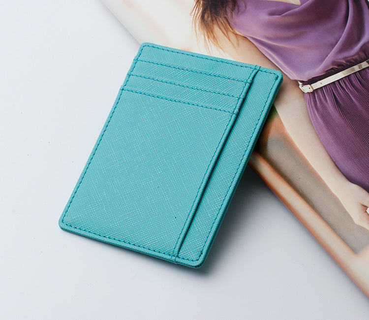 Women's & Men's & Leather Lightweight Clip First Layer Card Holder