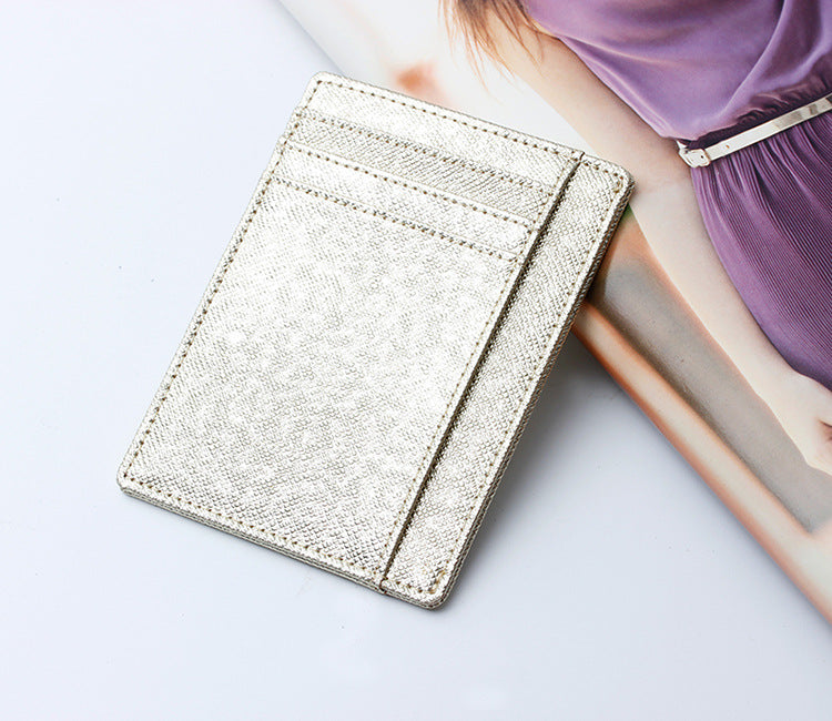 Women's & Men's & Leather Lightweight Clip First Layer Card Holder