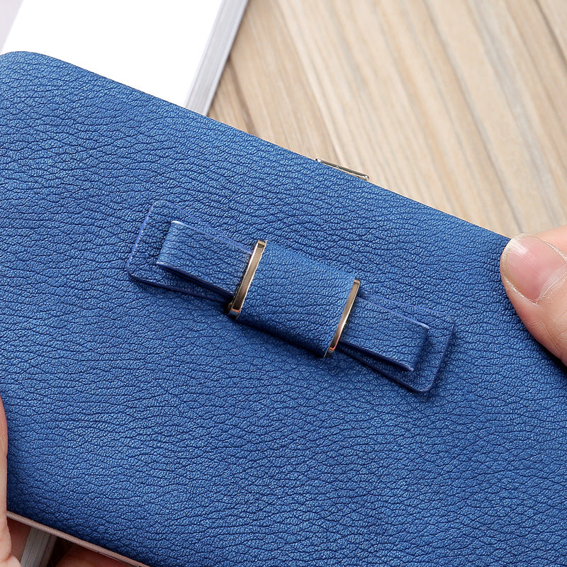 Women's Korean Long Bow Mobile Creative Ladies Wallets