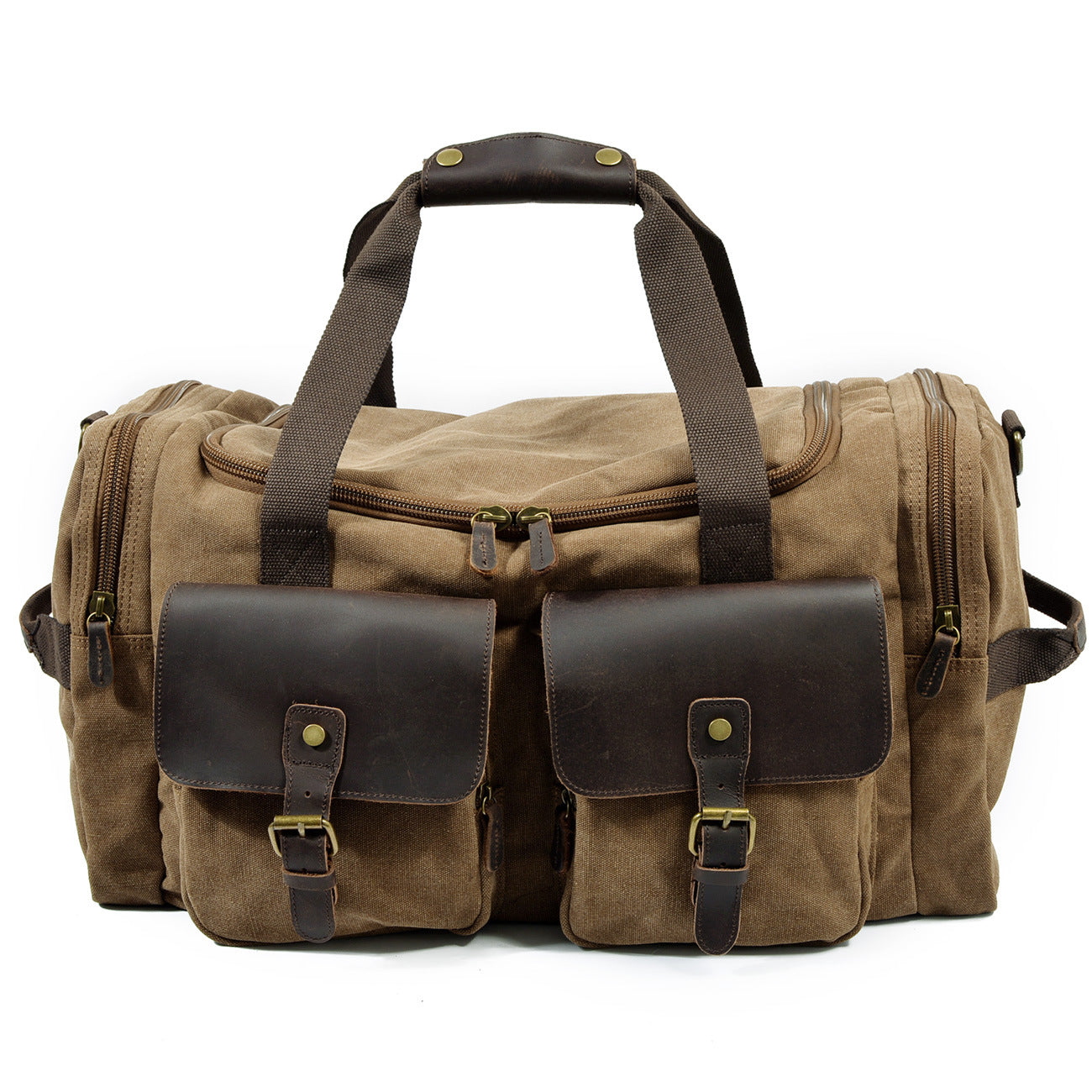 Versatile Men's Canvas Large Capacity Wearproof Travel Bags