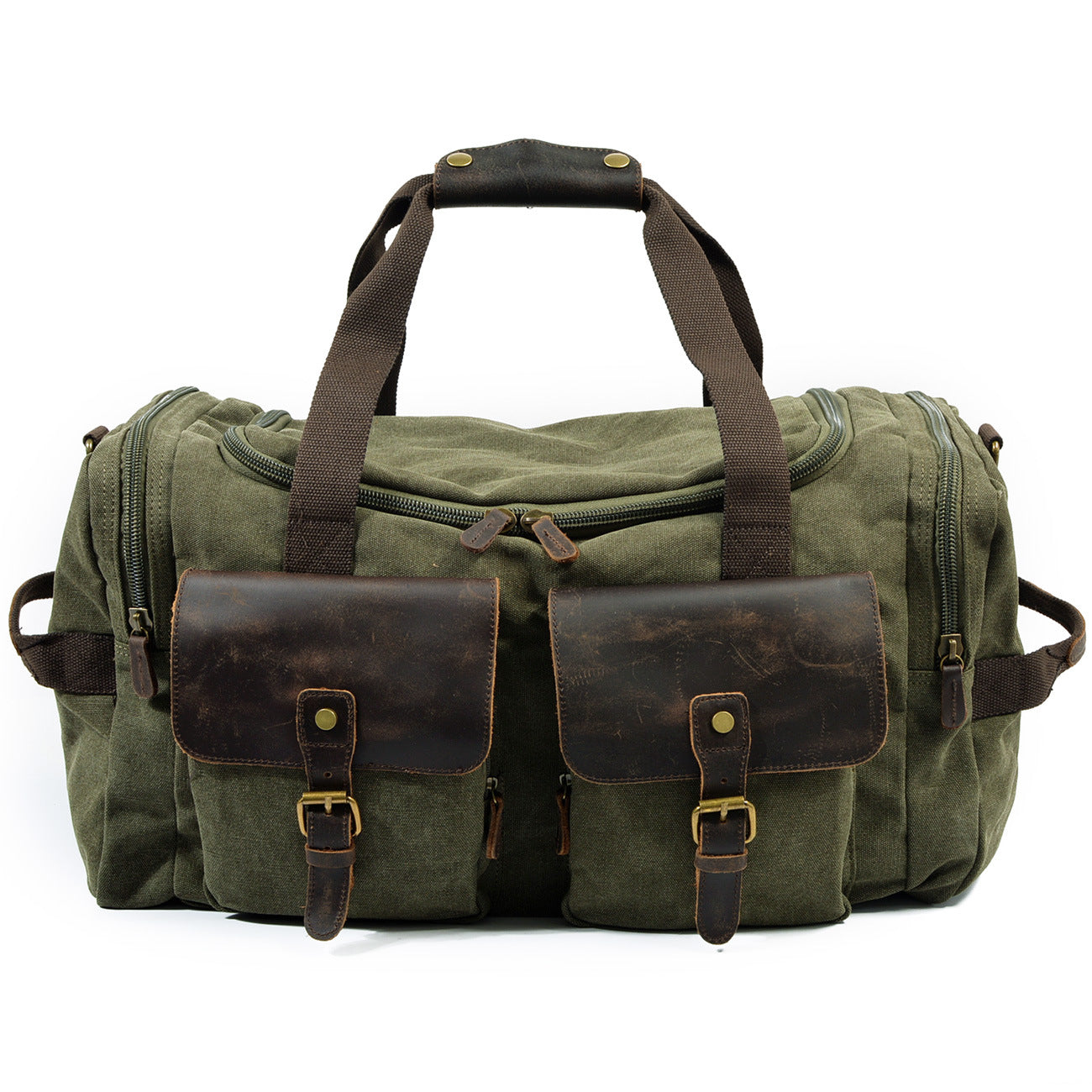 Versatile Men's Canvas Large Capacity Wearproof Travel Bags