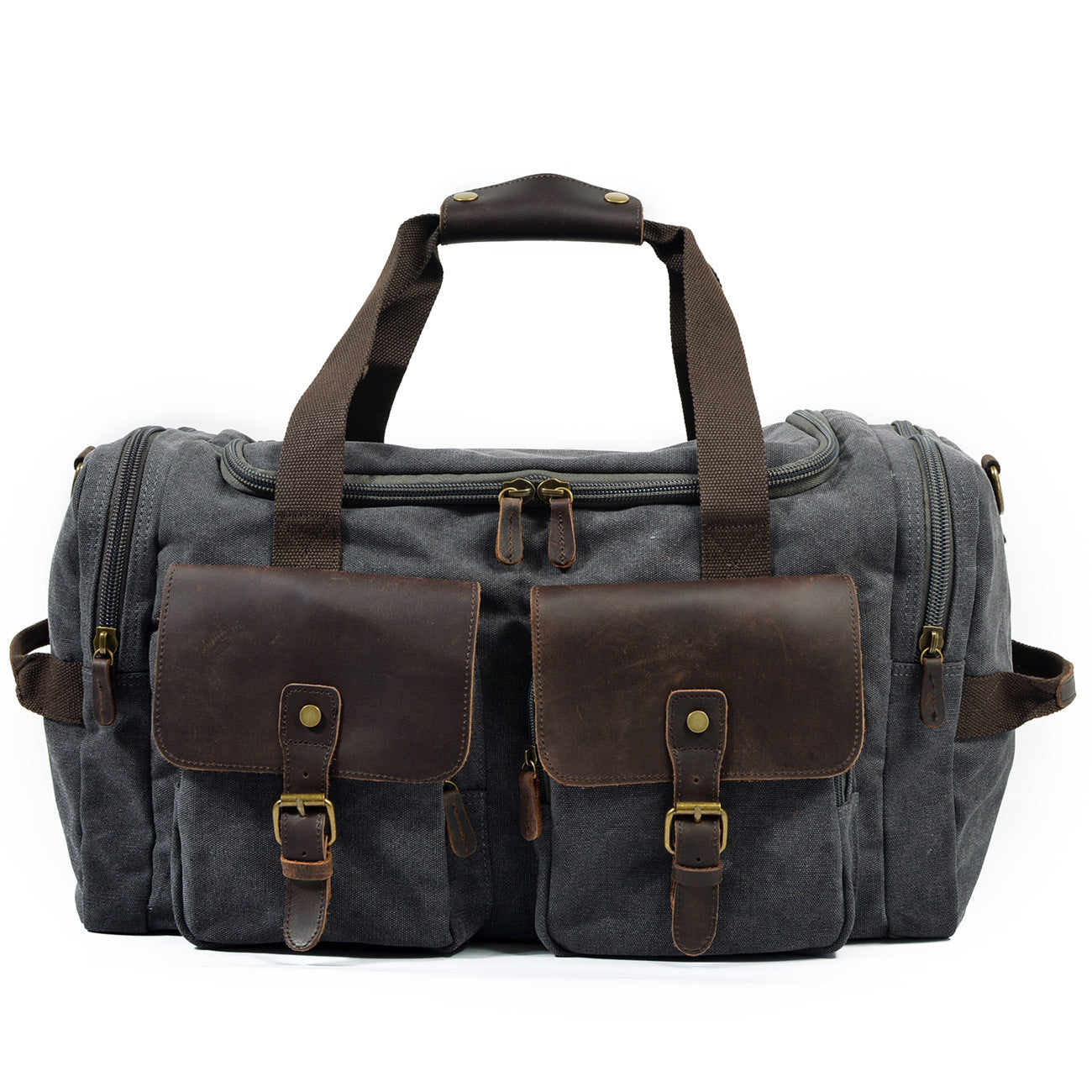 Versatile Men's Canvas Large Capacity Wearproof Travel Bags