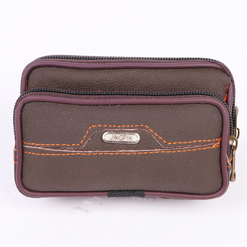Men's Wear Mobile Pouch Cowhide Multifunctional Change Men's Waist Packs