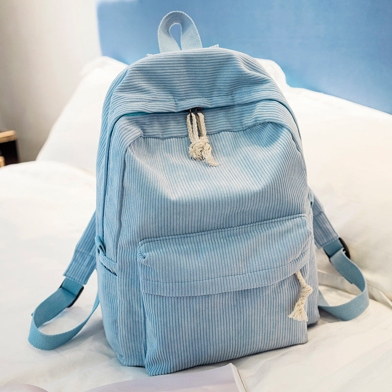 Women's Korean Style Simple Street Trendy Large Backpacks