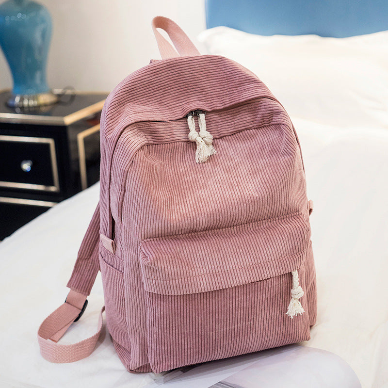 Women's Korean Style Simple Street Trendy Large Backpacks