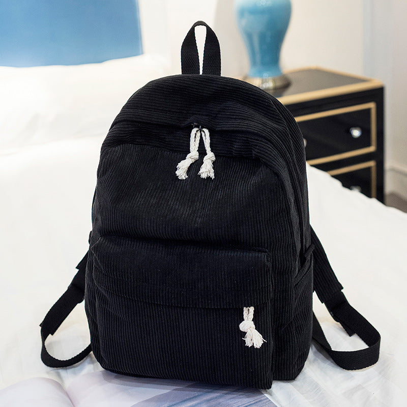 Women's Korean Style Simple Street Trendy Large Backpacks