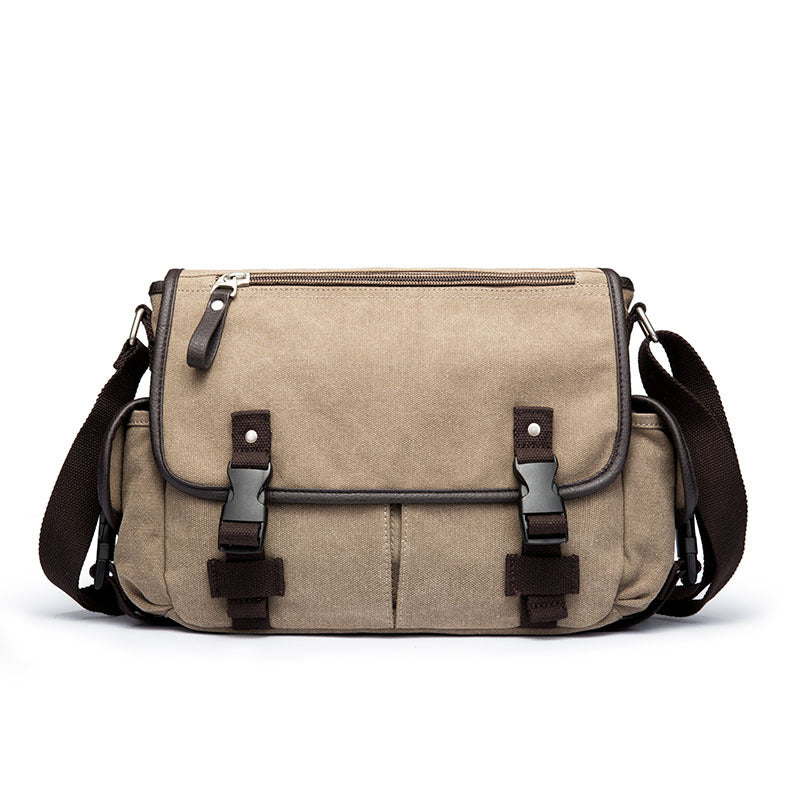 Men's Trendy Canvas Fashion Two-color Personalized Travel Bags
