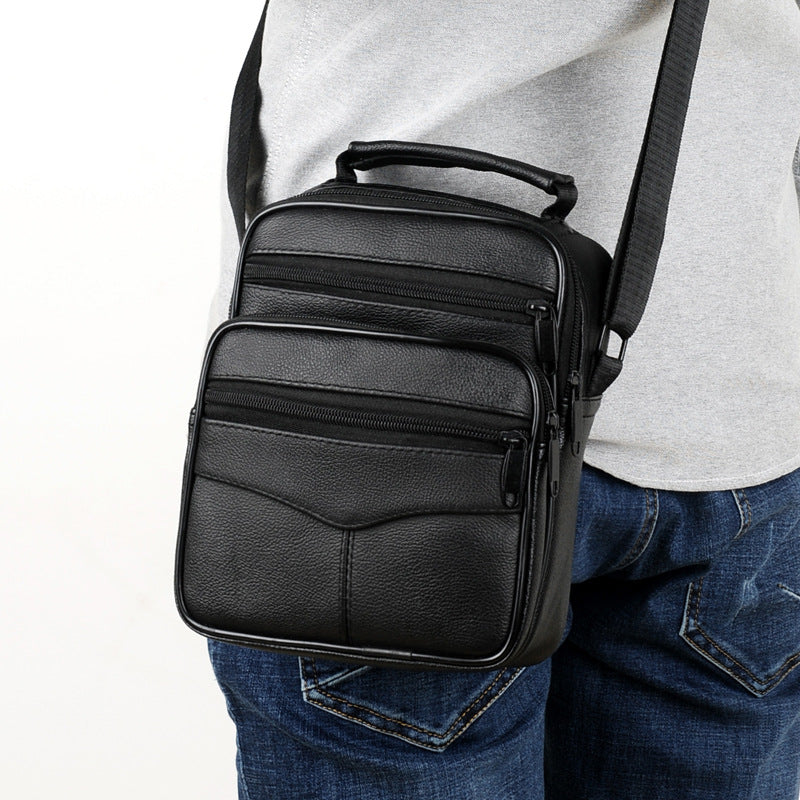 Men's New Attractive Fashion Cowhide Portable Men's Shoulder Bags