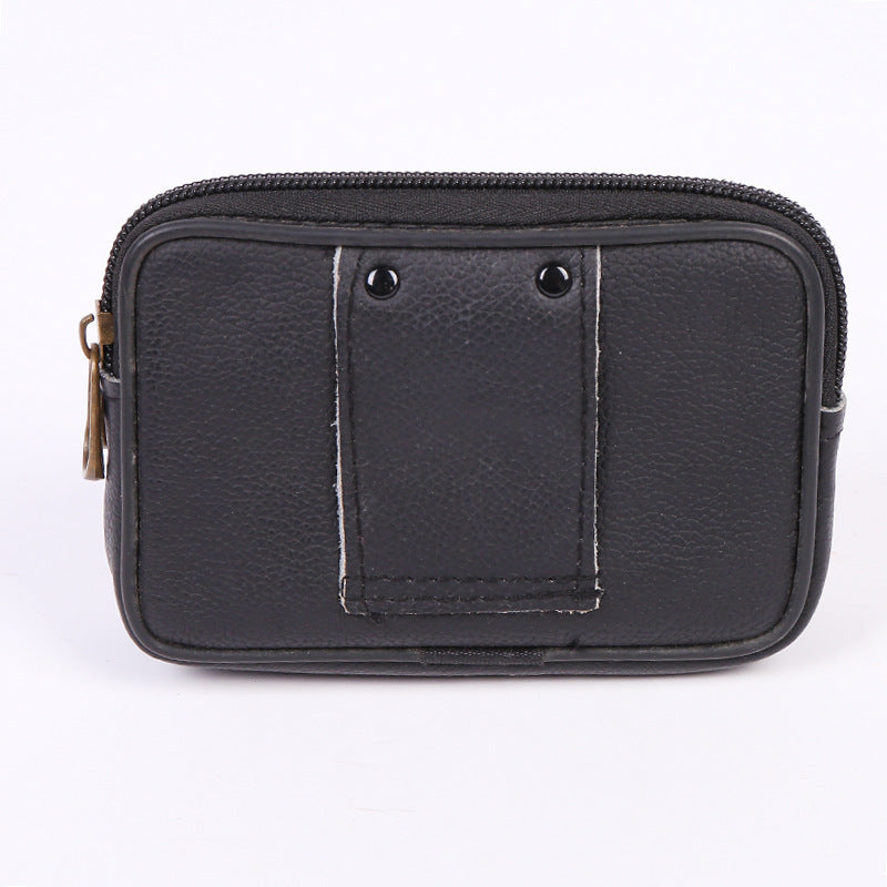Men's Wear Mobile Pouch Cowhide Multifunctional Change Men's Waist Packs