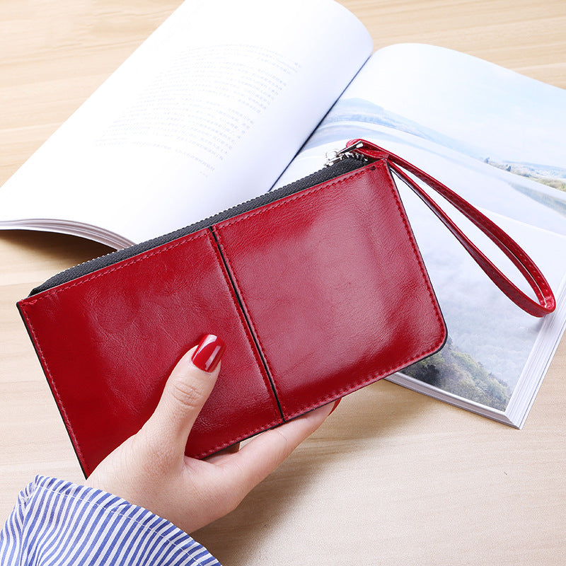 Women's Zip Female Long Clutch Multi Slots Ladies Wallets