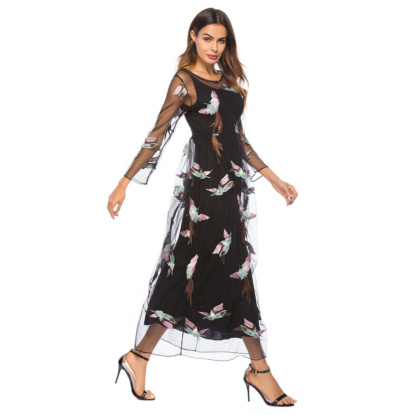 Women's Large Embroidered Lace Two-piece Set Exquisite Dresses