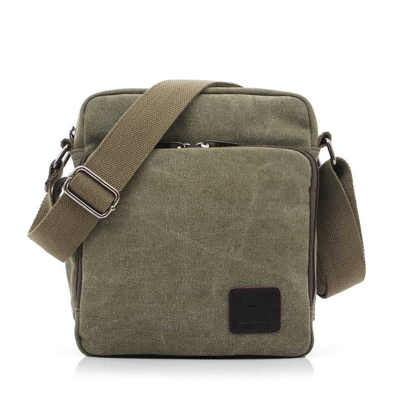 Men's Canvas Vintage Military Fan With For Men's Messenger Bags