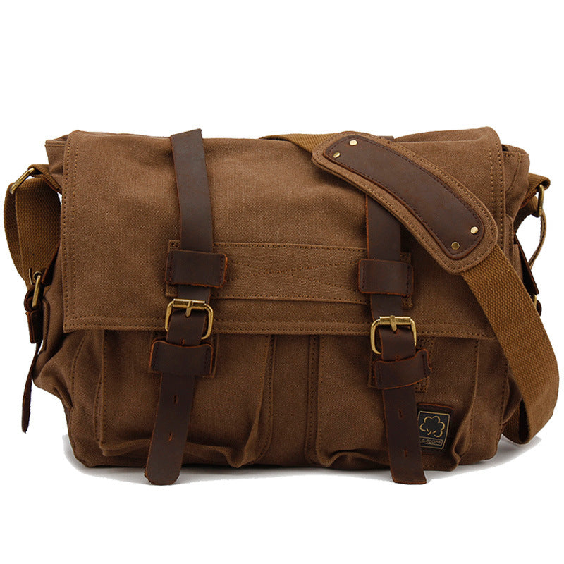 Men's S. C. Cotton Simple Canvas Men's Messenger Bags