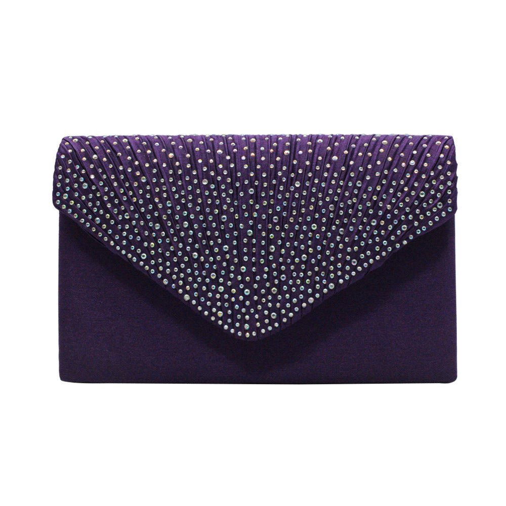 Women's Stylish Fashion Satin Rhinestone Banquet Evening Bags