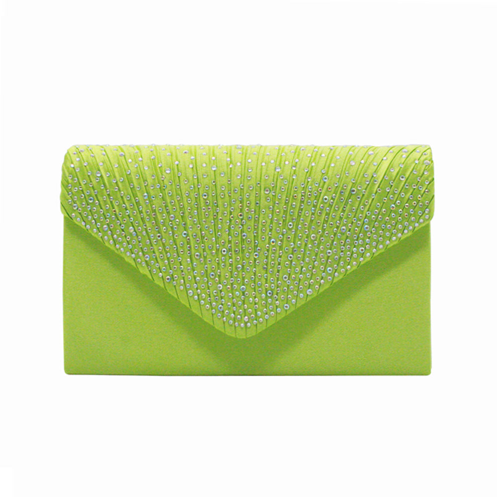 Women's Stylish Fashion Satin Rhinestone Banquet Evening Bags