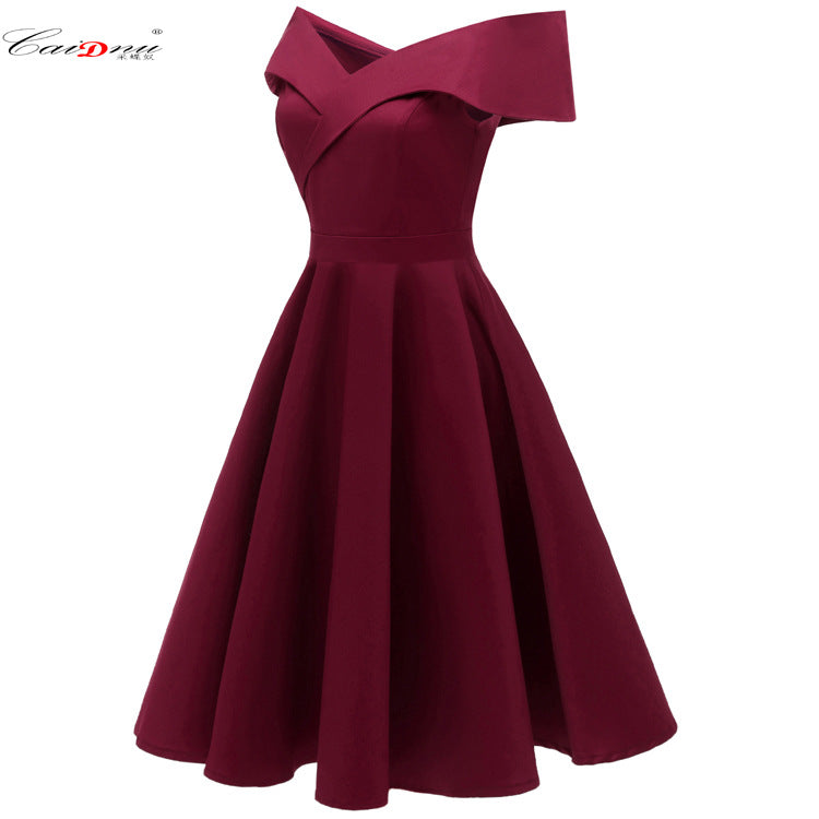 Beautiful Popular Autumn Elegant Waist Dress Dresses