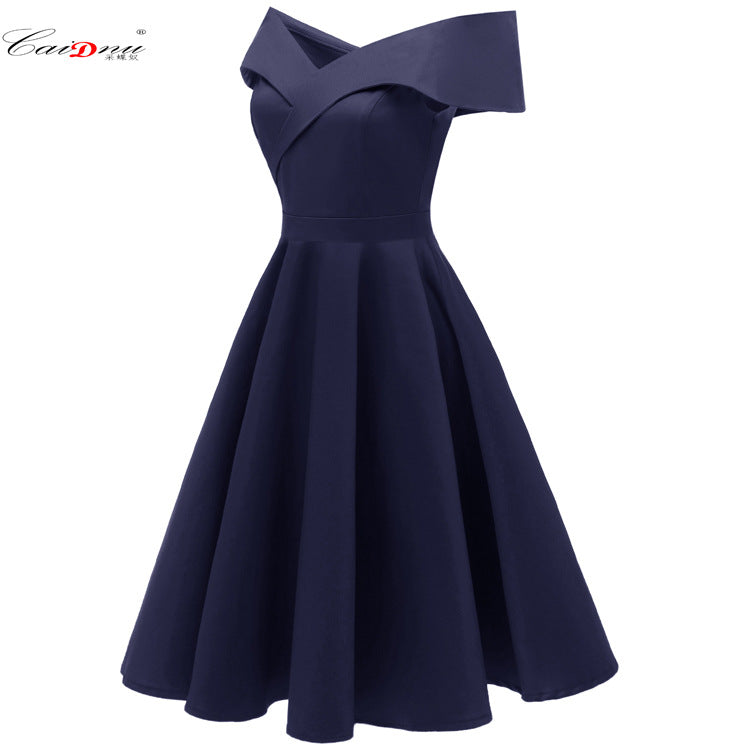 Beautiful Popular Autumn Elegant Waist Dress Dresses