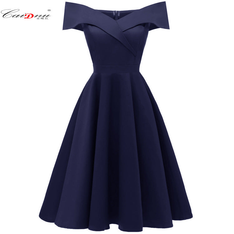 Beautiful Popular Autumn Elegant Waist Dress Dresses