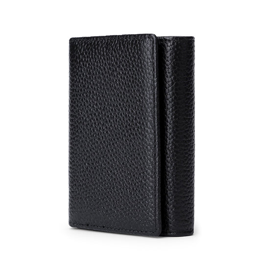 First Layer Cowhide Versatile Leather Organ Card Holder