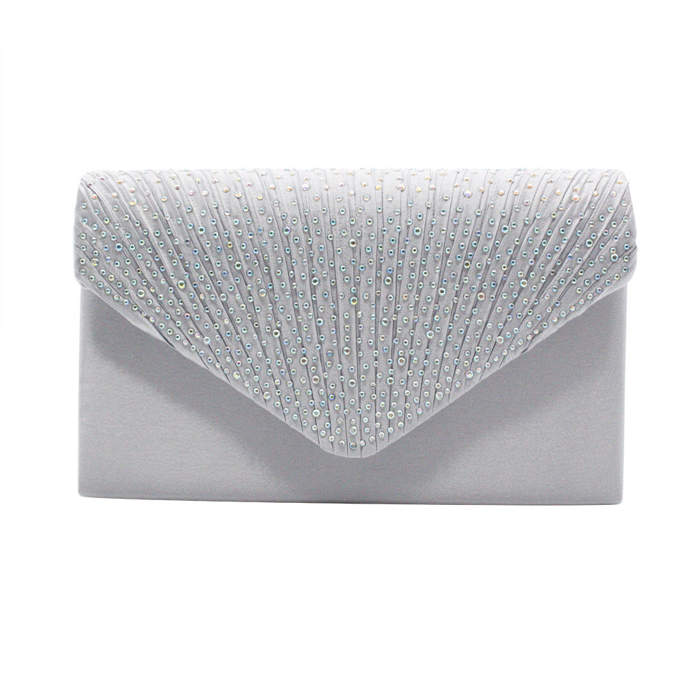 Women's Stylish Fashion Satin Rhinestone Banquet Evening Bags