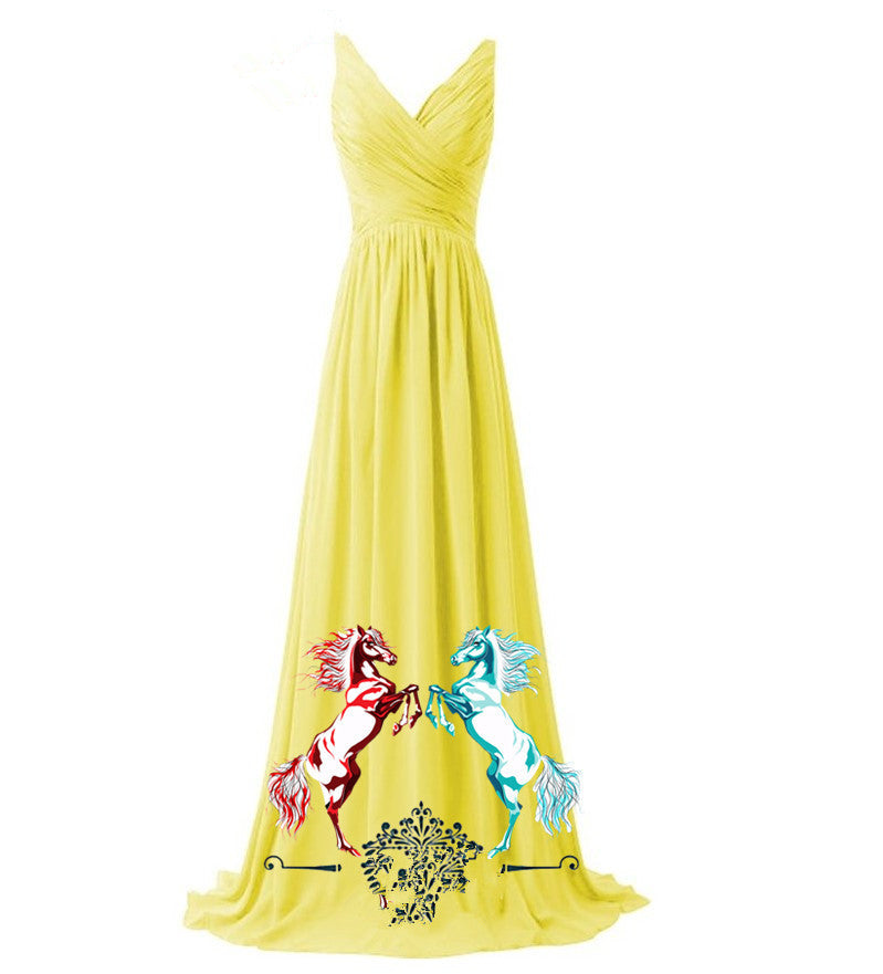 Backless Pleated Dress Long Lace Up Wedding Dresses