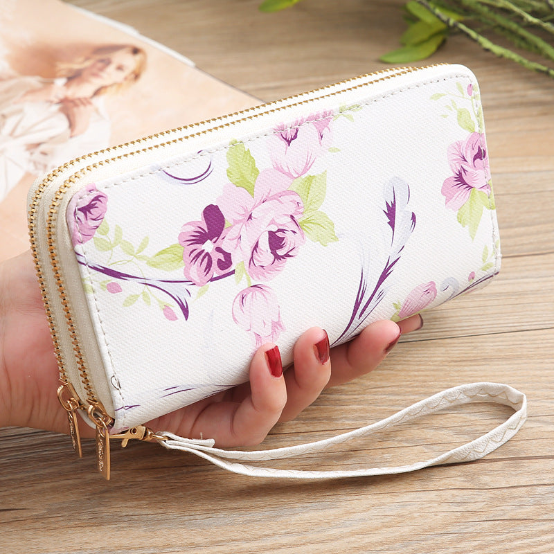 Women's Slouchy Clutch Long Rose Fashion Ladies Wallets