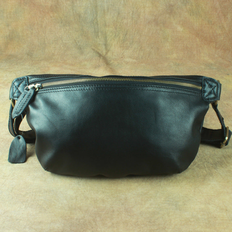 Men's Ancient Hipster Summer Retro Crazy Horse Leather First Men's Shoulder Bags