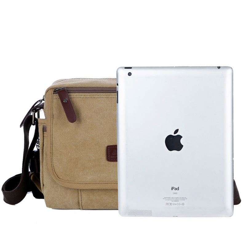 Elegant Canvas Korean Style Cross Body Men's Messenger Bags