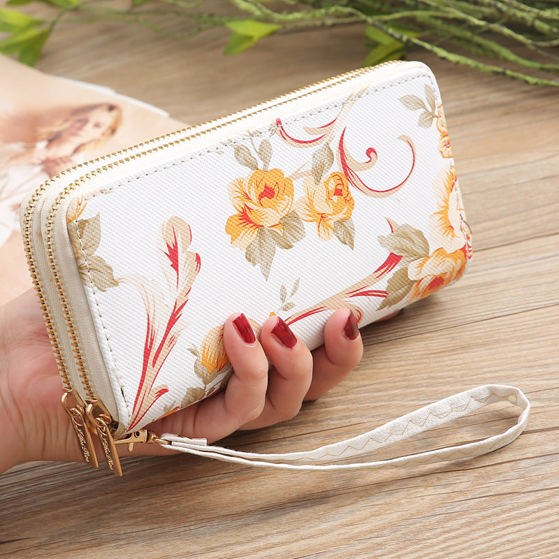 Women's Slouchy Clutch Long Rose Fashion Ladies Wallets