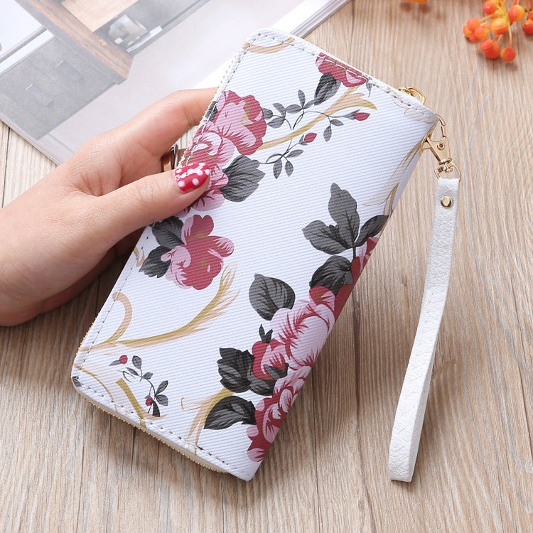 Women's Slouchy Clutch Long Rose Fashion Ladies Wallets