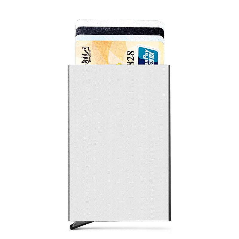 Automatic Pop-up Aluminum Clamp Bankcards Box Bags