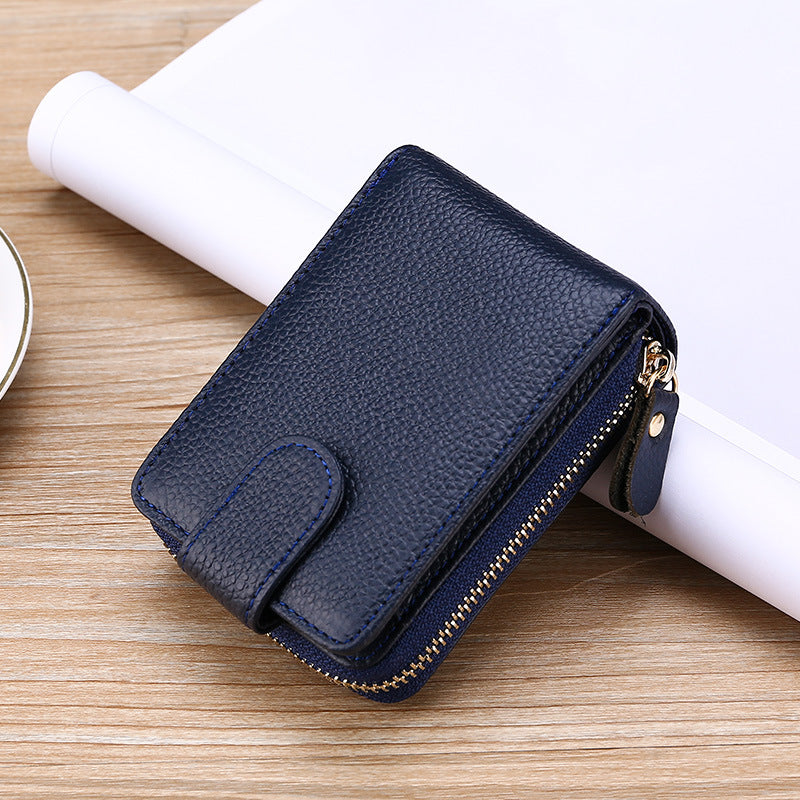 Men's First Layer Cowhide Driving License Leather Card Holder