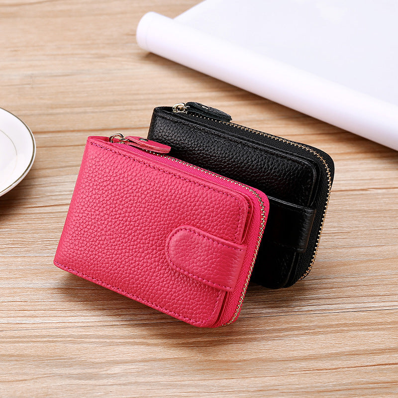 Men's First Layer Cowhide Driving License Leather Card Holder