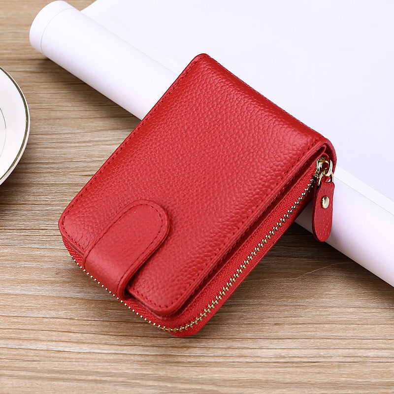 Men's First Layer Cowhide Driving License Leather Card Holder