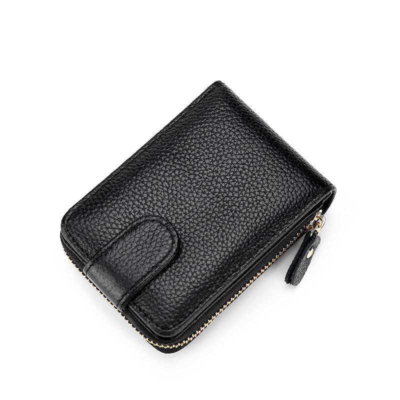 Men's First Layer Cowhide Driving License Leather Card Holder