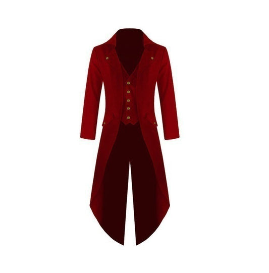 Solid Color Fashion Vintage Swallowtail Dress Blazers