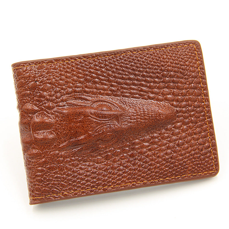 Driving License Leather Multiple Slots Crocodile Id Package