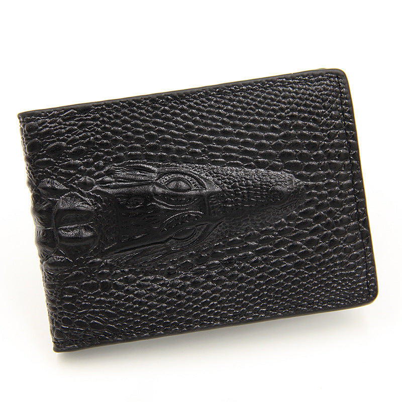 Driving License Leather Multiple Slots Crocodile Id Package