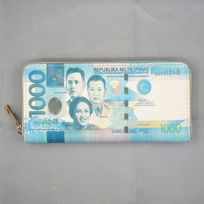 Money Pattern Usd Euro Funny Fun Ladies Wallets