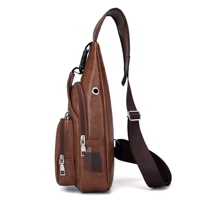 Men's Elegant Classy Rechargeable Retro Cycling Men's Shoulder Bags